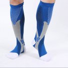Blue Athletic Running Socks for Nursing Compression Socks for Travel Running Sports Socks