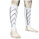 White Compression Recovery Calf Sleeves - Shin Splint Leg Sleeves