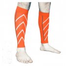 Orange Compression Recovery Calf Sleeves - Shin Splint Leg Sleeves
