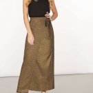 Gold Maxi Wrap Skirt UK 14 US 10 BNWT Dorothy Perkins