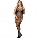 #H3014 Women's sexy lingerie mesh cut-out halter-neck body stockings