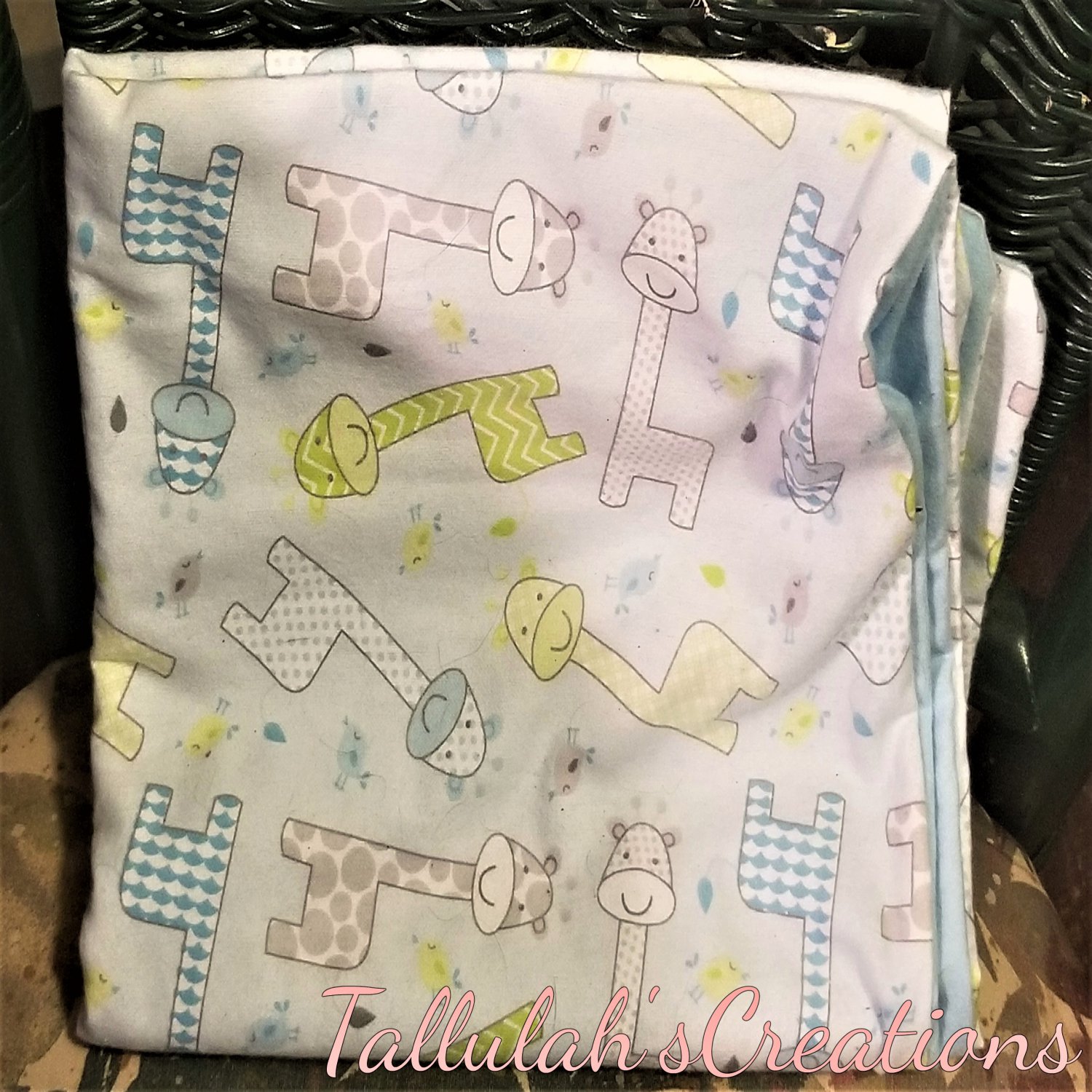 "Baby Giraffe" Baby Blanket