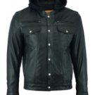 DS781 Men's Lightweight Drum Dyed Naked Lambskin Jacket