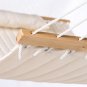 LazyDaze Hammocks 55" Double Quilted Fabric Hammock Swing with Pillow, Natural