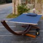 Lazy Daze Hammocks 14 Foot Russian Pine Hardwood Arc Frame Hammock Stand with Hooks and Chains