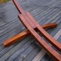 Lazy Daze Hammocks 14 Foot Russian Pine Hardwood Arc Frame Hammock Stand with Hooks and Chains