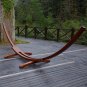 Lazy Daze Hammocks 14 Foot Russian Pine Hardwood Arc Frame Hammock Stand with Hooks and Chains