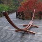Lazy Daze Hammocks 14 Foot Russian Pine Hardwood Arc Frame Hammock Stand with Hooks and Chains