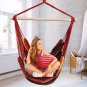 TOUCAN OUTDOOR Hanging Rope Chair, Hammock Swing Chair with Pillow Set, Rainbow