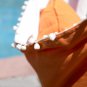 Pillows, Patio Porch Swing Seat, Capacity 350 lbs, Orange/White
