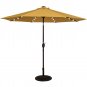 Solar Powered 32 LED Lighted Outdoor Patio Umbrella with Crank and Tilt, 9 Feet (Yellow)