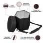 Outdoor Portable Storage Stool Padded Seat