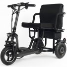 MotoTec Folding Mobility Electric Trike 48v 700w Dual Motor Lithium Black