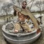 Ultraskiff 360 Round Boat Personal Watercraft Fish Pod Platform Duck Boat Pond Boat Fishing Boat