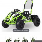 MotoTec Mud Monster Kids Electric 48v 1000w Go Kart Full Suspension Green