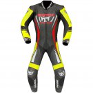 Berik 2.0 Ls1-171334FR Professional Leather Motorcycle Suit Black Yellow Red