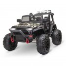 12V Battery-Powered Kids Electric Ride On Truck Car with Wide Seat,