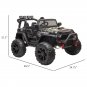 12V Battery-Powered Kids Electric Ride On Truck Car with Wide Seat,