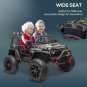 12V Battery-Powered Kids Electric Ride On Truck Car with Wide Seat,