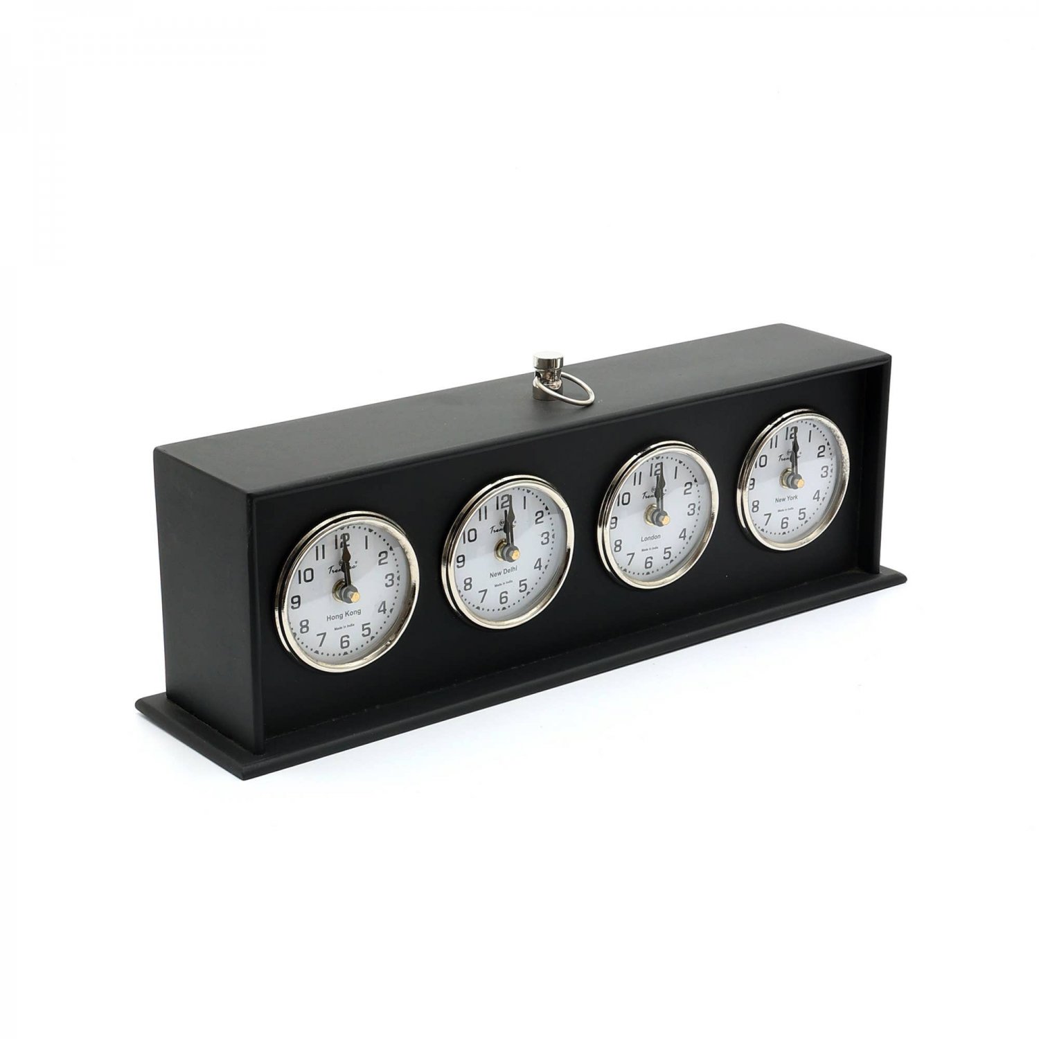 Modern & Decorative Tabletop Time Zone Clock-Desk Clock