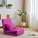 Pink 5-Position Adjustable Flip Chair/Bed