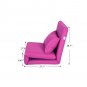 Pink 5-Position Adjustable Flip Chair/Bed