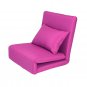 Pink 5-Position Adjustable Flip Chair/Bed