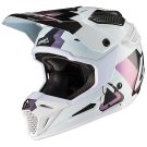Moto Cross Enduro helmet in Fiber Leatt GPX 5.5 V19.1 White Black