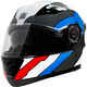 Casco Moto Modulare Motocubo 926 FLIP CUBE EVO Bianco Rosso Blu (22.06)