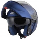 Kappa KV50 B Solid Matt Blue Modular Motorcycle Helmet