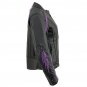 Milwaukee Leather X1952 Women's Black And Purple Embroidered And Stud Design Jacket