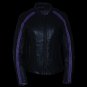 Milwaukee Leather X1952 Women's Black And Purple Embroidered And Stud Design Jacket