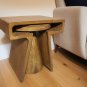 Tyson Nesting End Table 2-Piece Set In Modern Royal Walnut Finish On Solid Wood