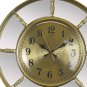 21X16 GOLD WALL CLOCK W/ MIRROR AND PENDULUM