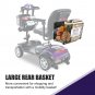 Four wheels Compact Travel Mobility Scooter with 300W Motor for Adult-300lbs, Dark Purple