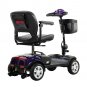 Four wheels Compact Travel Mobility Scooter with 300W Motor for Adult-300lbs, Dark Purple