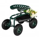75*45*47cm Iron Short Handle Garden Seat Car, Garden