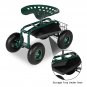 75*45*47cm Iron Short Handle Garden Seat Car, Garden
