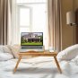 Bamboo Laptop Desk Breakfast Serving Bed Tray Surface Bed Lap Tray