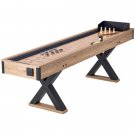 VEVOR 9 ft Shuffleboard Table 2 in 1 Shuffleboard and Bowling Combo Game Set