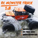 Big Amphibious RC Truck 1/8 Scale Waterproof Remote Control Car