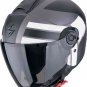 Scorpion EXO-CITY II BLUR Jet Motorcycle Helmet White Silver Yellow
