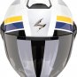 Scorpion EXO-CITY II BLUR Jet Motorcycle Helmet White Silver Yellow