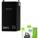Bavin 70,000 mAh 22.5W Power Bank With 6 USB Ports And Flashlight PC1062S