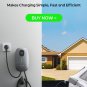 Maxoak EW Charger MAXOAK Electric Vehicle Charger 50Amp 12kW 23ft Cable 240V, APP Control