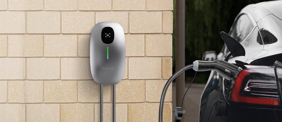 MAXOAK Electric Vehicle Charger 50Amp 12kW 23ft Cable 240V, APP Control