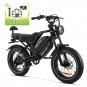 Happyrun Tank G60 Pro 2000W Moped Style Offroad Electric Bike Fat Tire