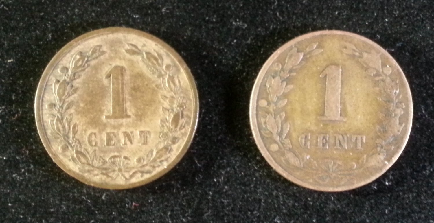 coin Netherlands 1 cent 1880