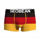 The German flag printing 3PK Men's sexy underwear lingerie low-rise pouch boxer briefs 260204