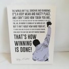 Rocky Balboa Motivational Quotes Art 16x12 FRAMED